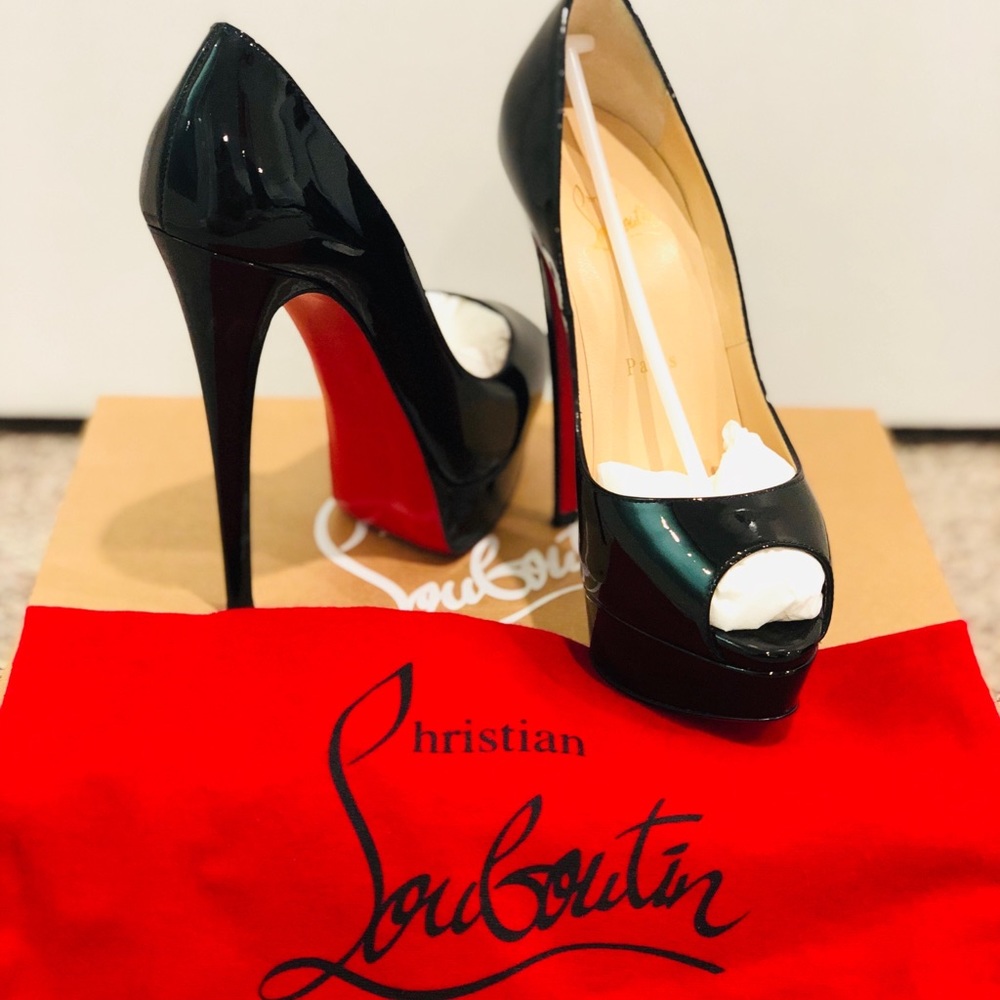 Christian Louboutin open toe heels